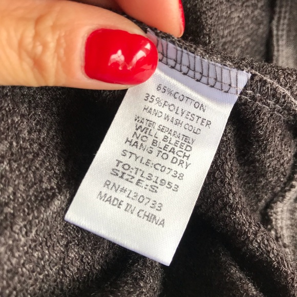 🆕 NWT Oversized Ash Hoodie With Drawstring - Picture 5 of 8